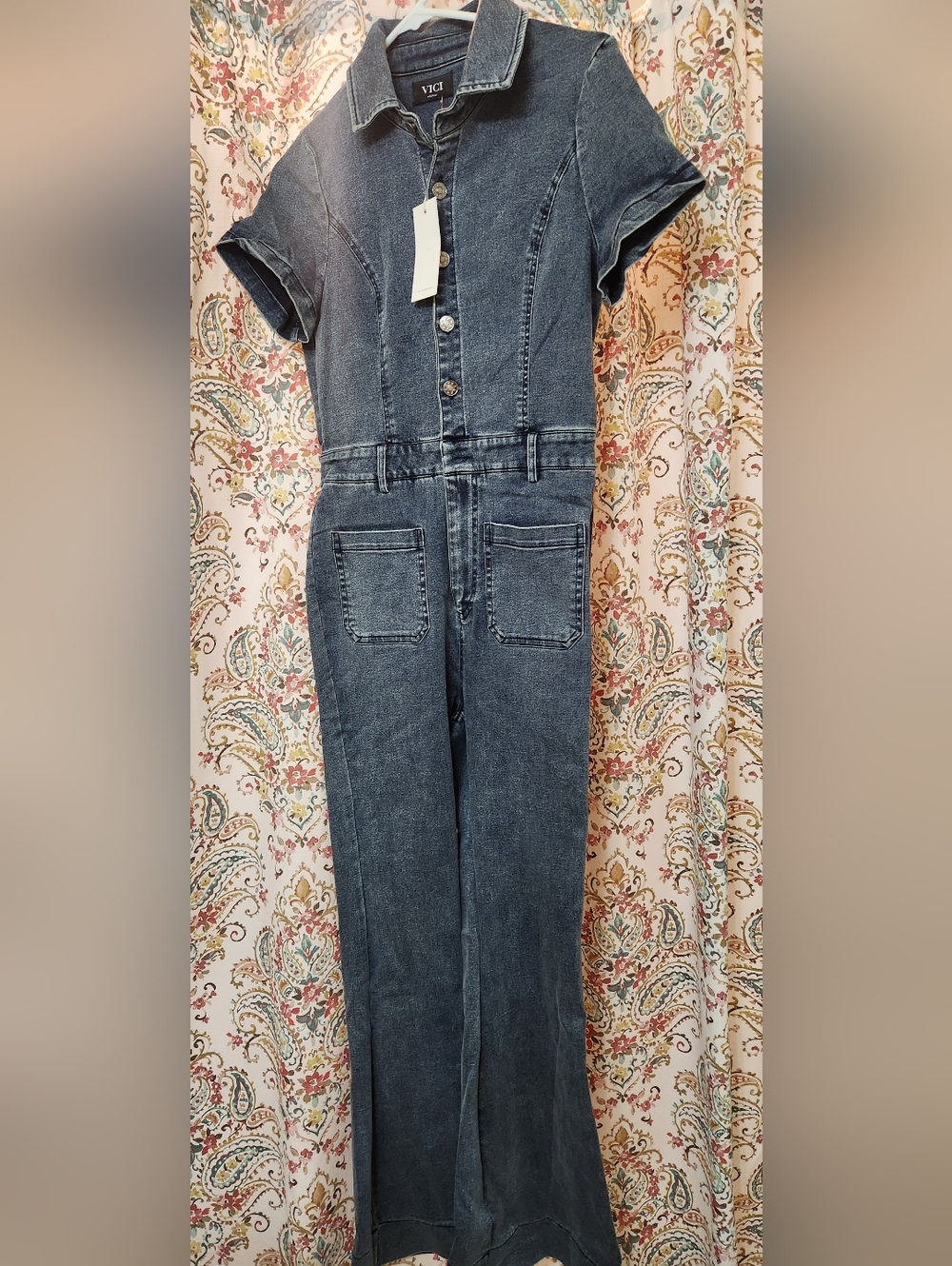 VICI Blue Denim Jeans Romper